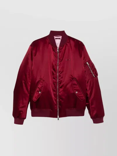 GUCCI SHORT JACKETS BASEBALL COLLAR