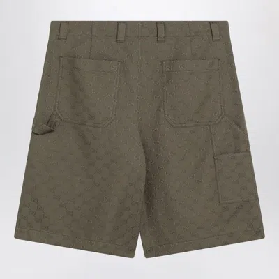 Gucci Short Pant Gg Canvas In Gray