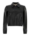 Gucci Black Leather Jacket In Black