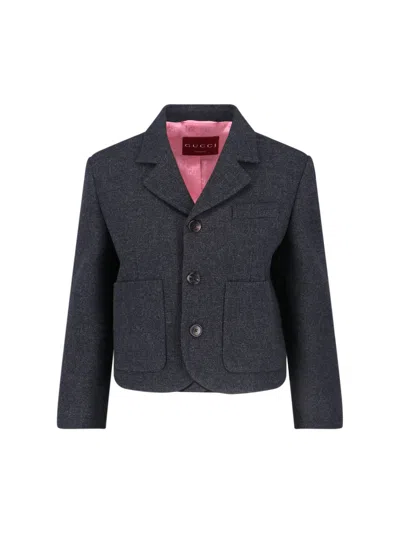 GUCCI SHORT SINGLE-BREASTED BLAZER