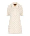 Gucci Short Sleeve Dress In Neutral