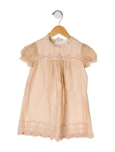 Pre-owned Gucci Babies' Short Sleeve Dress In Pink