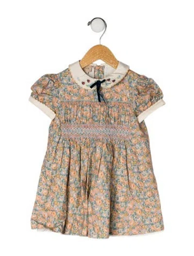 Pre-owned Gucci Babies' Short Sleeve Dress In Pink