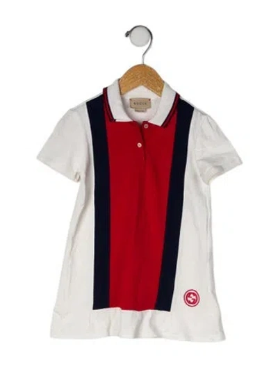 Pre-owned Gucci Babies' Short Sleeve Dress In White
