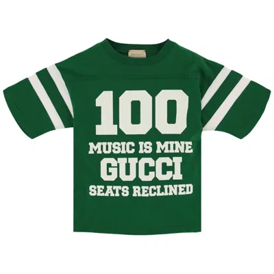 Pre-owned Gucci Short-sleeve Graphic Print T-shirt 'green' | Kid's Size 10
