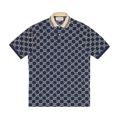 Pre-owned Gucci Short-sleeve Polo 'dark Blue'