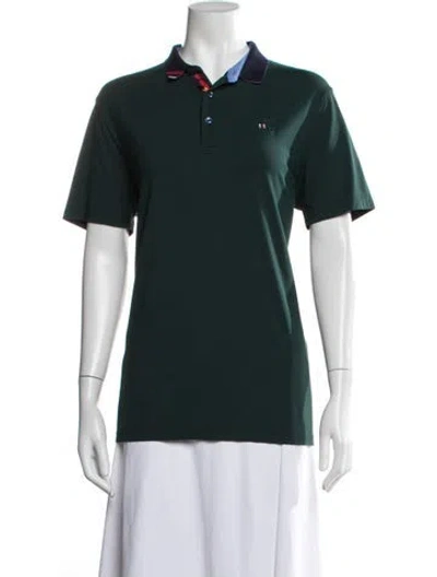 Pre-owned Gucci Short Sleeve Polo In Green