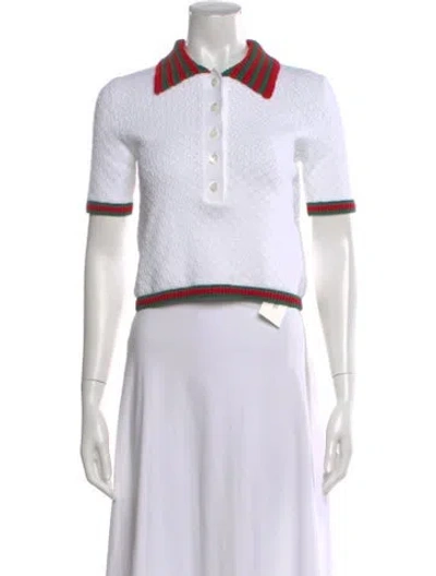 Pre-owned Gucci Short Sleeve Polo In Neutral