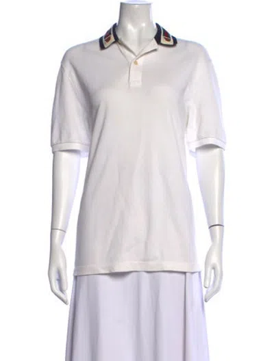 Pre-owned Gucci Short Sleeve Polo In Neutrals