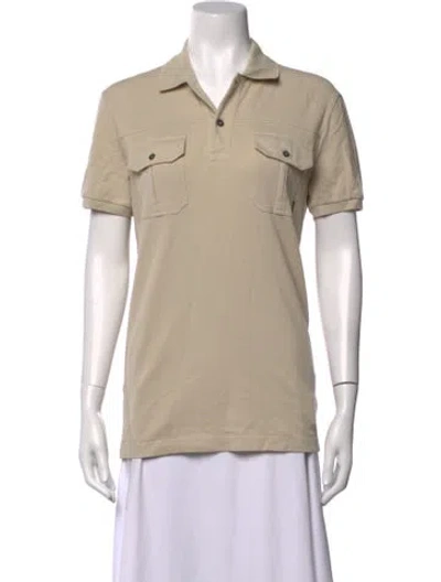 Pre-owned Gucci Short Sleeve Polo W/ Tags In Neutrals