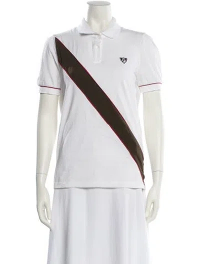 Pre-owned Gucci Short Sleeve Polo In White