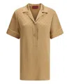 Gucci Gg Pattern Silk Shirt In Beige