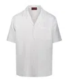 Gucci Linen Blend Gg Canvas Shirt In White