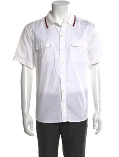 Pre-owned Gucci Short Sleeve Shirt In White