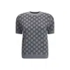 Gucci Women Gg Allover Reverible Short Sleeves Pull