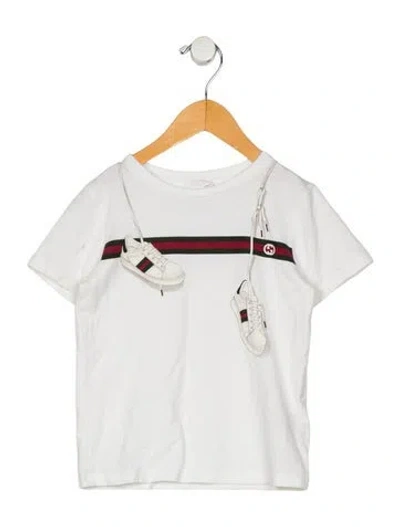 Pre-owned Gucci Babies' Short Sleeve T Shirt In Neutral