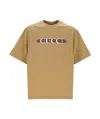 Gucci Cotton Jersey T-shirt With Print In Nude