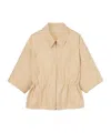 Gucci Cotton Gabardine Short Sleeve Jacket In Nude