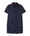 Gucci Gg Canvas Jumpsuit With Horsebit In Black