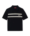 Gucci Short Sleeved Wool And Cashmere Sweater With Polo Neck In Black