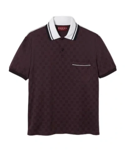 Gucci Short-sleeved Polo Shirt In Black