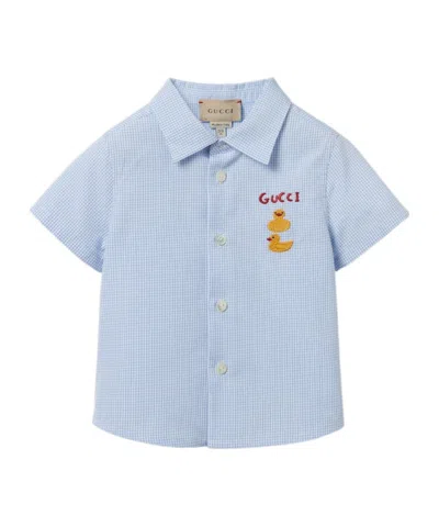 Gucci Short-sleeved Shirt In Blue