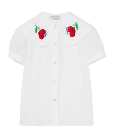 Gucci Short-sleeved Shirt In White