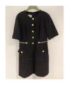 Gucci Short-sleeved Straight Dress In Black