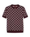 Gucci Reversible Gg Wool Jacquard Top In Black