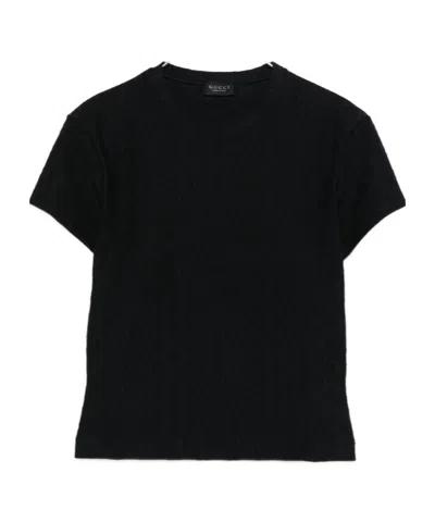 Gucci Short-sleeved T-shirt In Black