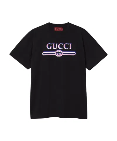GUCCI GUCCI PRINTED JERSEY T-SHIRT