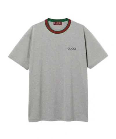 Gucci Short-sleeved T-shirt In Gray