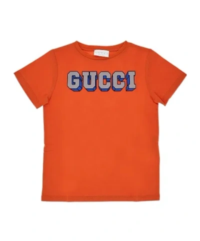 Gucci Short-sleeved T-shirt In Orange