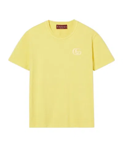 Gucci Short-sleeved T-shirt In Yellow