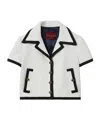 Gucci White Jacket With Short Sleeves In Tweed Woman In White