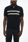 Gucci Short Sleeved Wool And Cashmere Sweater With Polo Neck In Black