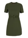 Gucci Short Sleeves Mini Dress In Green