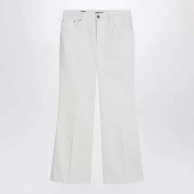 Gucci Short White Flare Trousers