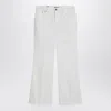 Gucci Cropped Flared Denim Pants In White