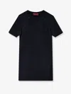 Gucci Short Wool Dress With Gg Crystals In Multi
