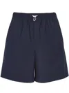 Gucci Cotton Poplin Bermuda Shorts In Blue