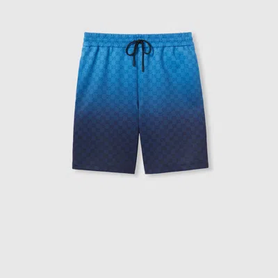 Gucci Shorts Aus Neopren Mit Print In Blue