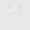 Gucci Technical Jersey Short With Web In White
