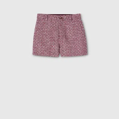 Gucci Tweed Shorts In Pink