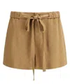 Gucci Satin Shorts Gg Bermuda And Short Brown In Brown