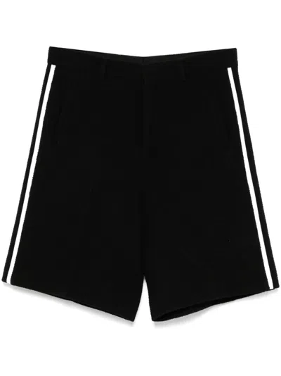 Gucci Boucle Bermuda Shorts Back Pockets In Black