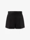 Gucci Wool And Silk Gabardine Shorts In Black