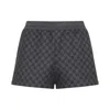 Gucci Comfortable Shorts With Elastic Waistband And Pockets In Blue