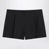 Gucci Shorts Dark Grey In Wool Twill Men