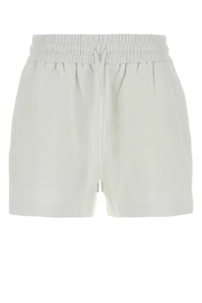 Gucci Stretch Nylon Bermuda Shorts With Elastic Waistband In Gray
